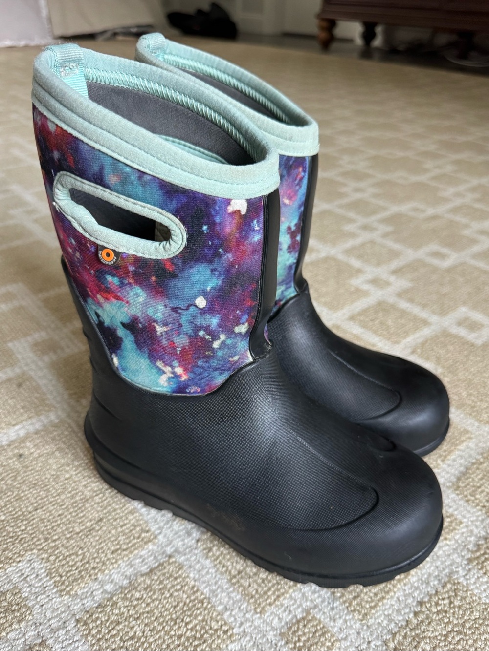 BOGS Neo-Classic Waterproof Insulated Winter Snow Boots Galaxy Kids Size 2 - Picture 8 of 12